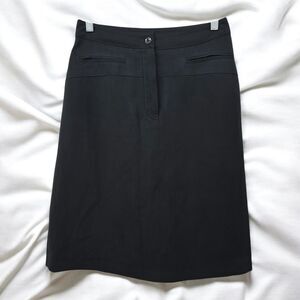 Harve Benard  Black A-Line Skirt Woman 6 Office Work Business Career Knee Length